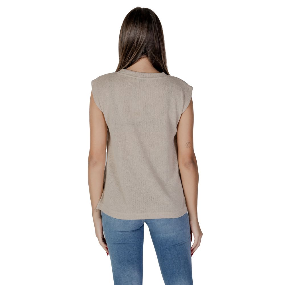 Beige Viscose Tops & T-Shirt