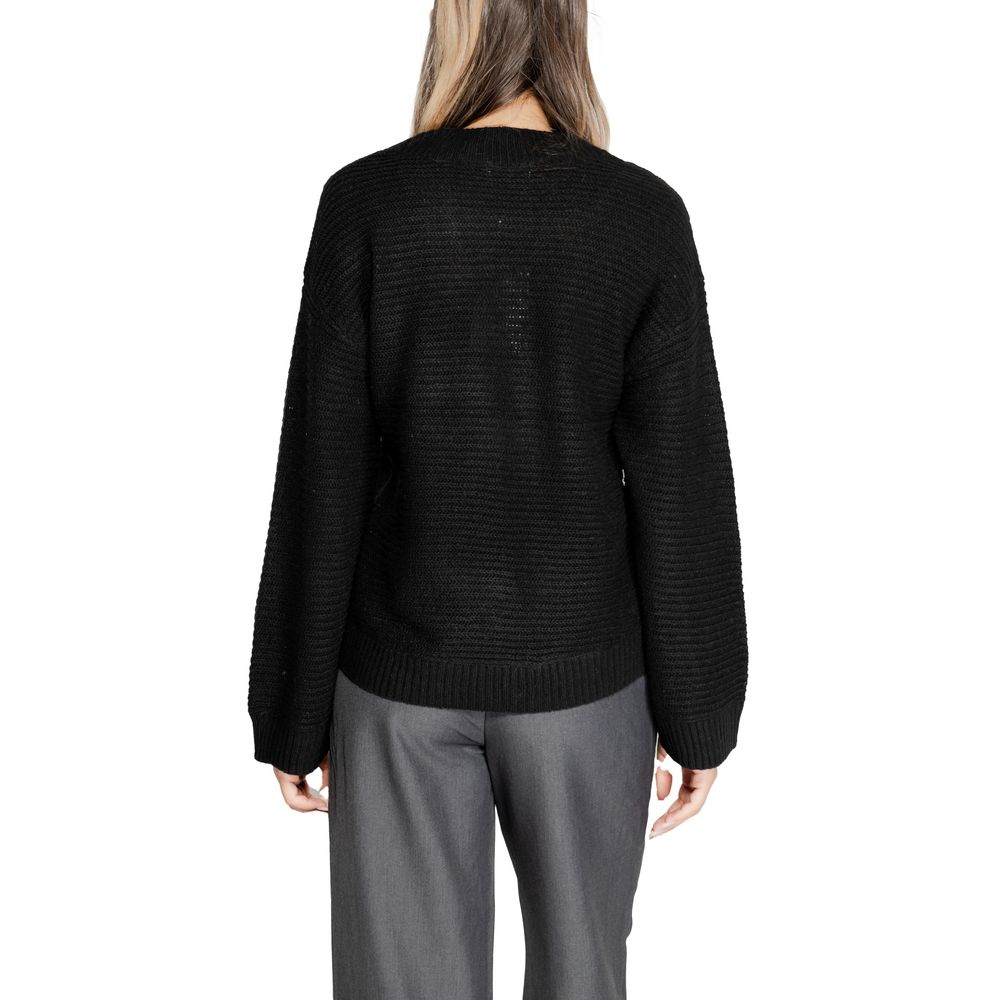 Black Polyester Sweater