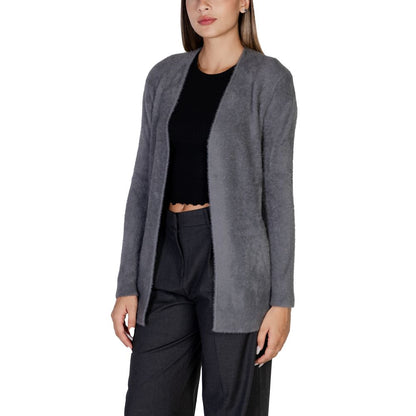 Gray Polyamide Cardigan