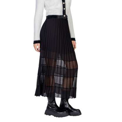 Black Polyester Skirt