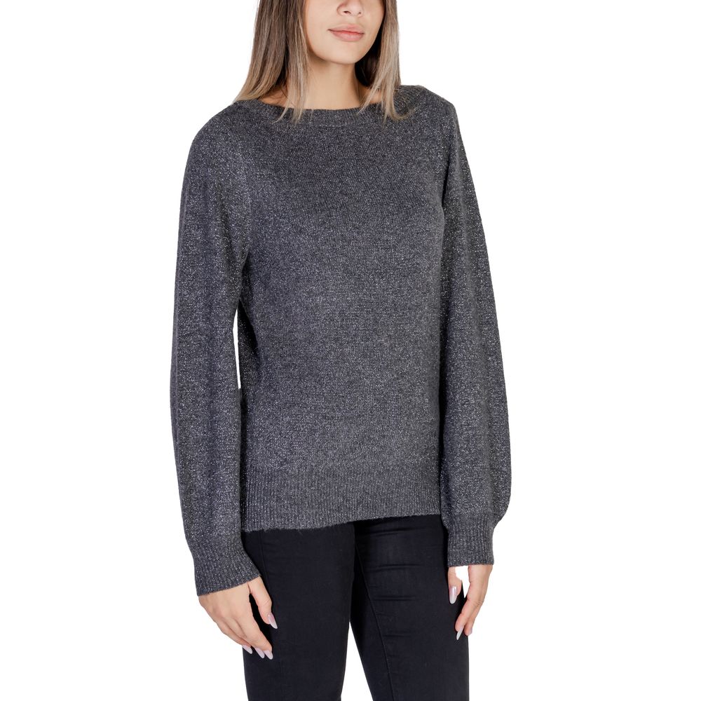 Gray Polyester Sweater