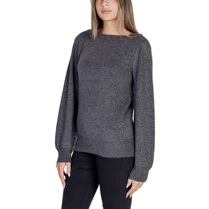 Gray Polyester Sweater