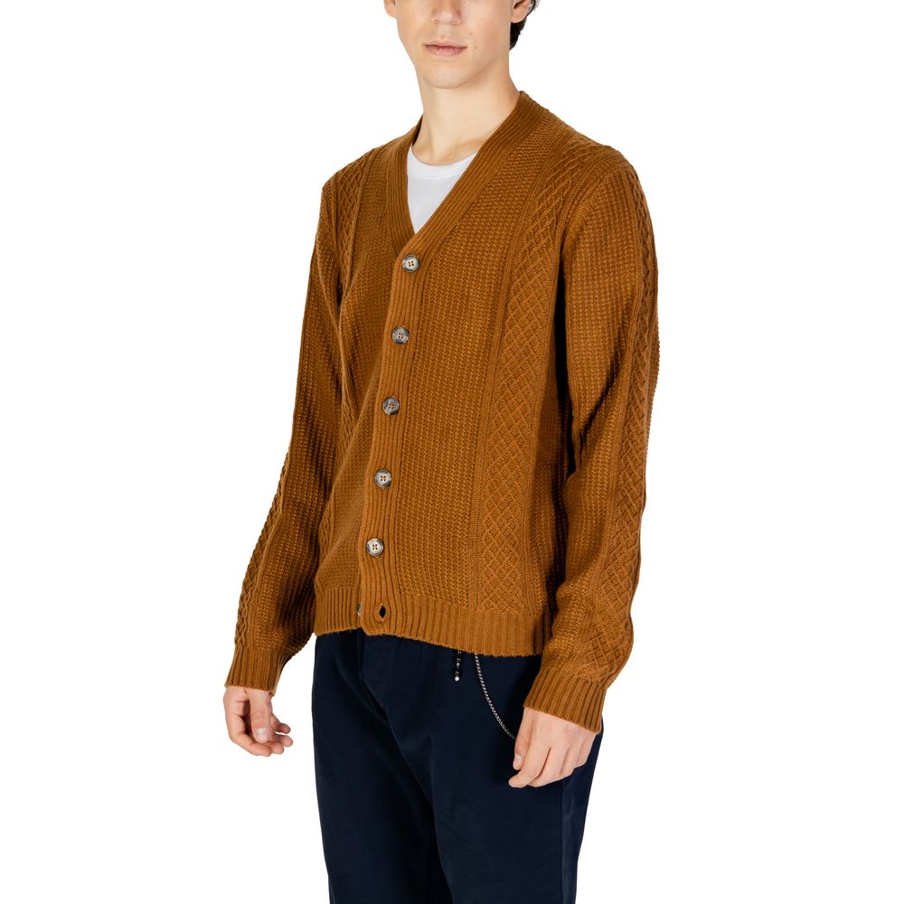 Beige Polyester Cardigan