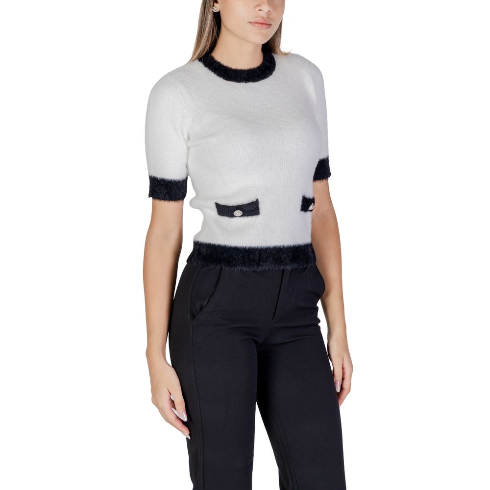 White Polyamide Sweater