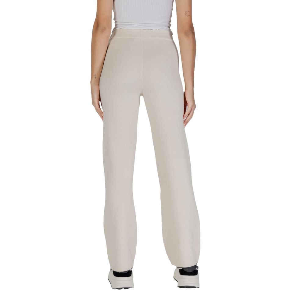 Cream Viscose Jeans & Pant