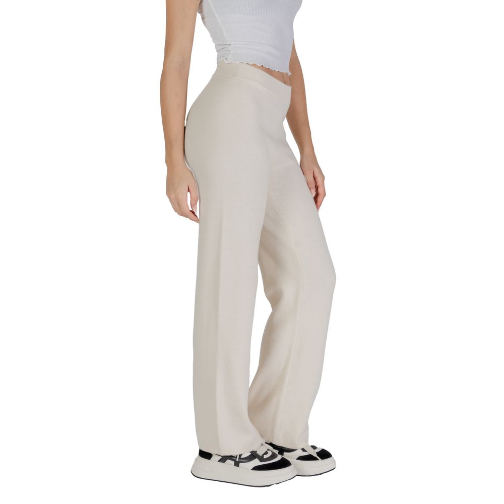 Cream Viscose Jeans & Pant