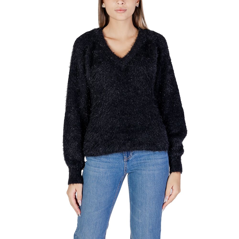 Black Nylon Sweater