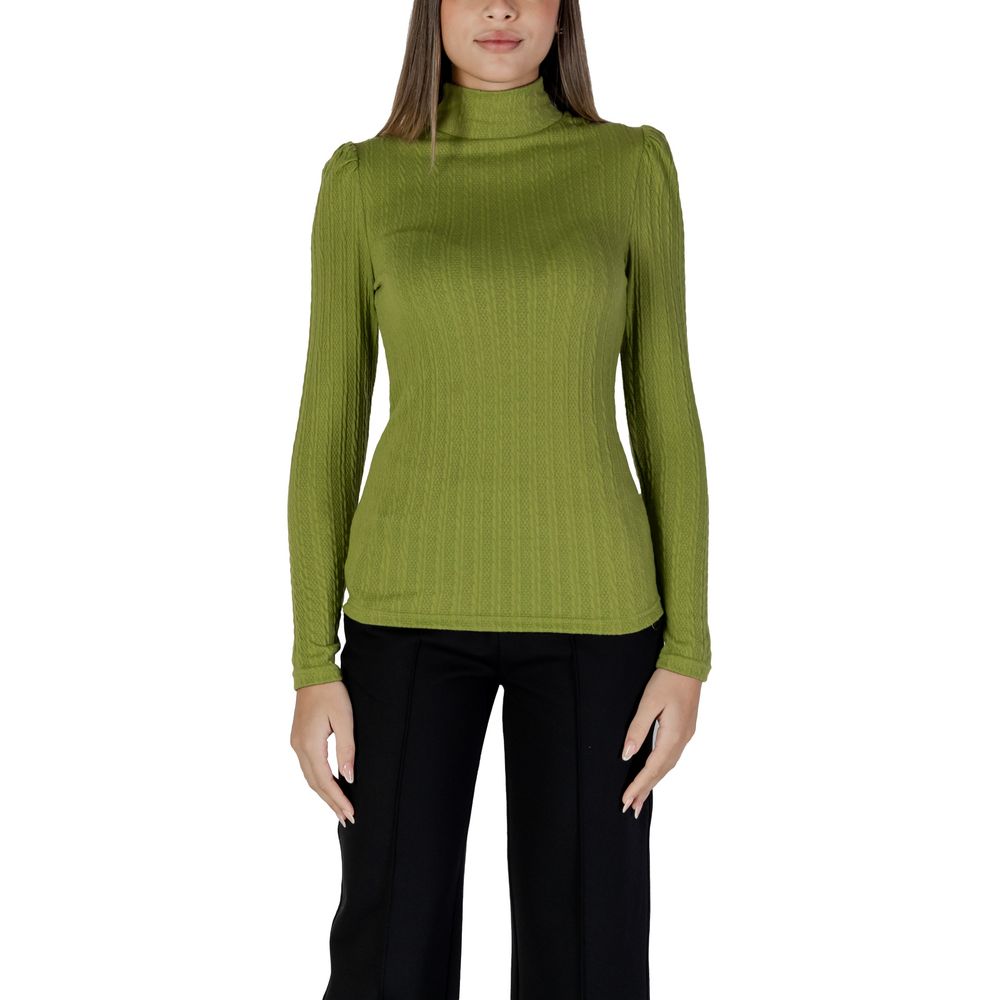 Green Polyester Tops & T-Shirt