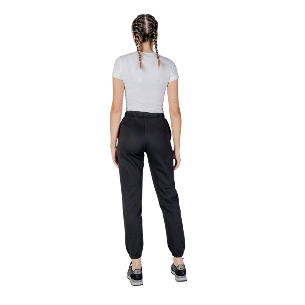 Black Polyester Jeans & Pant