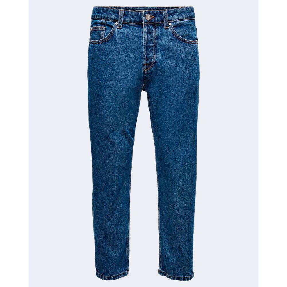 Blue Cotton Jeans & Pant