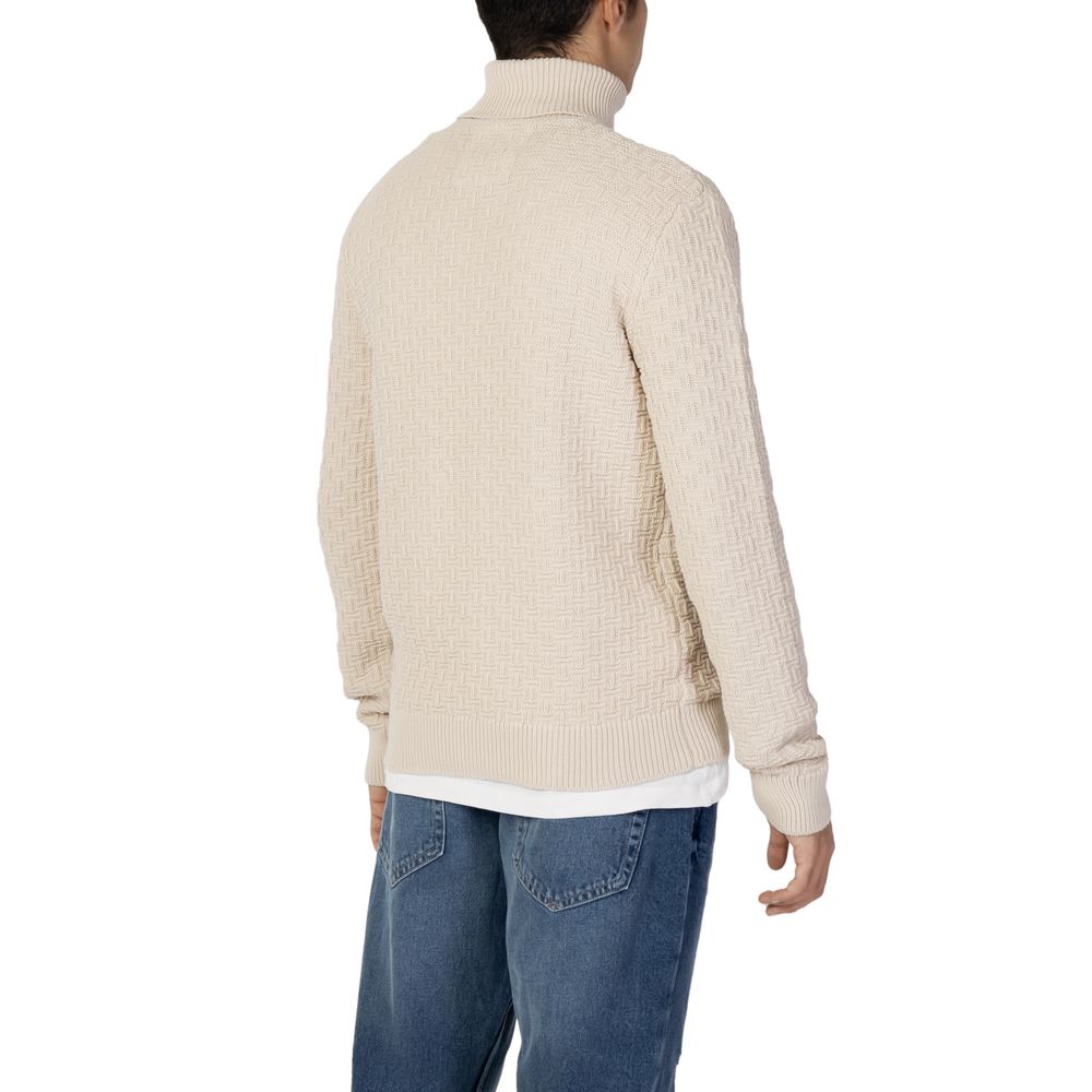 Beige Cotton Sweater