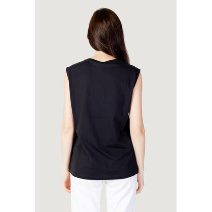 Black Cotton Tops & T-Shirt