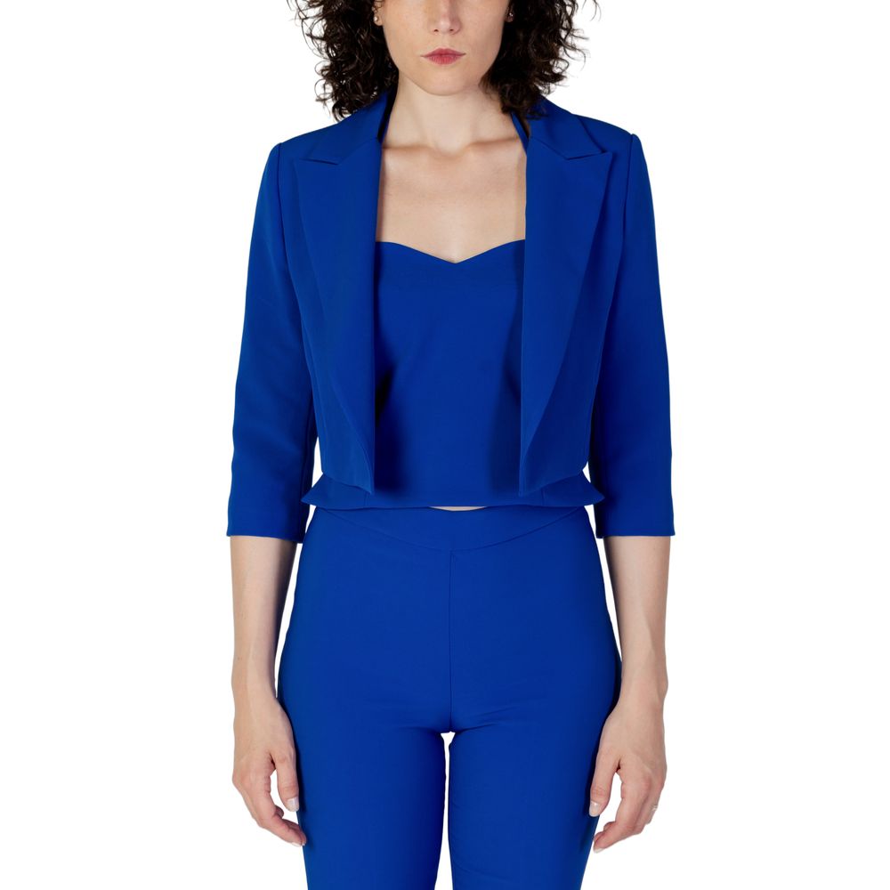 Blue Polyester Suits & Blazer