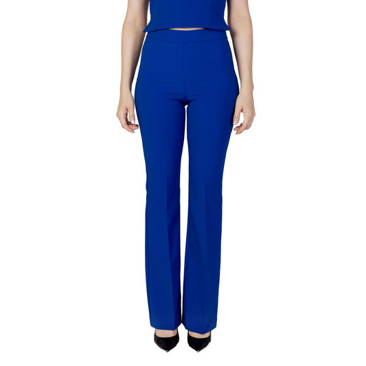 Blue Polyester Jeans & Pant