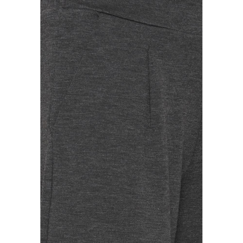 Gray Recycled Polyester Jeans & Pant