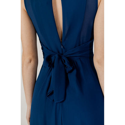 Blue Polyester Dress