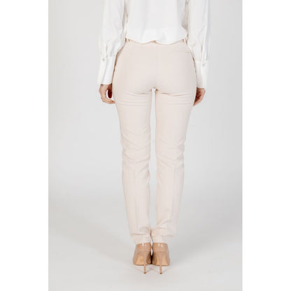 Beige Polyester Jeans & Pant