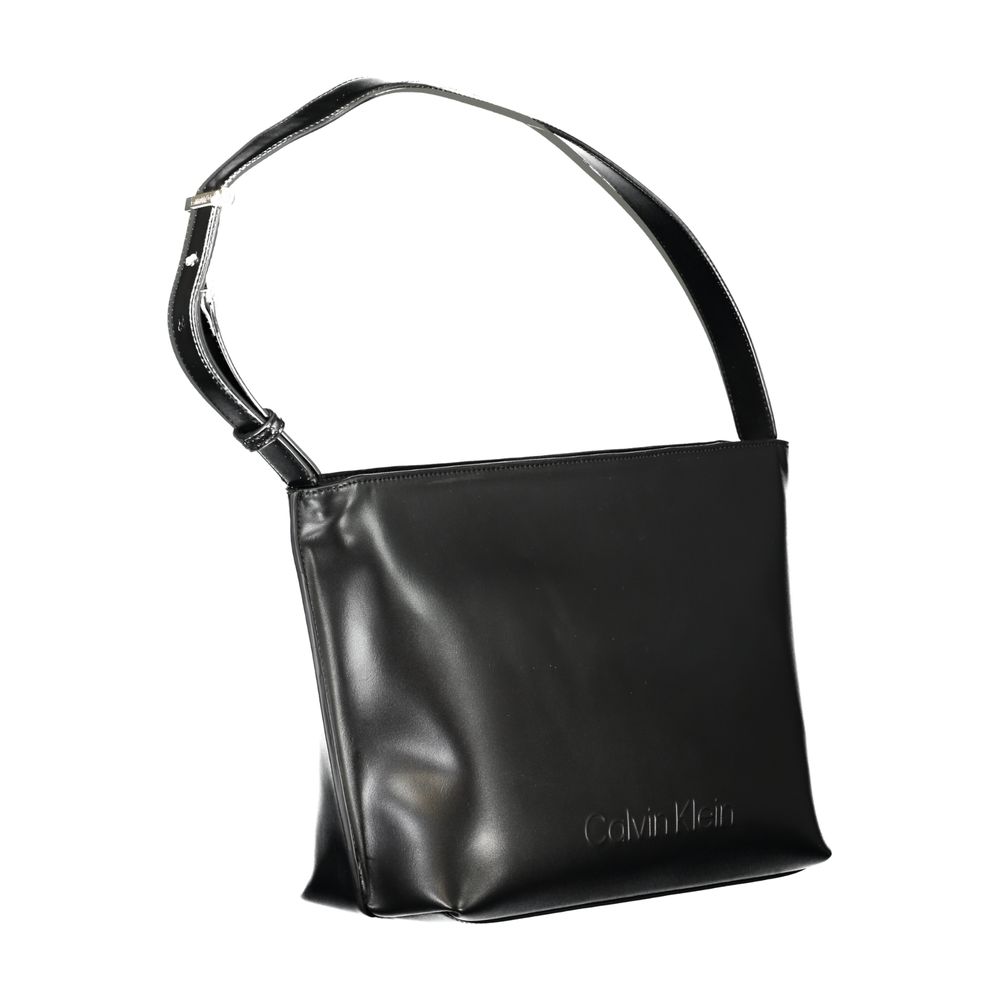 Black Polyester Handbag