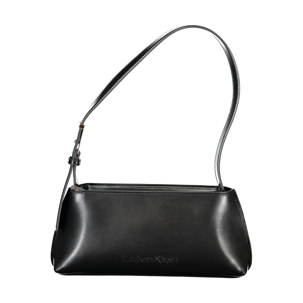 Black Polyester Handbag