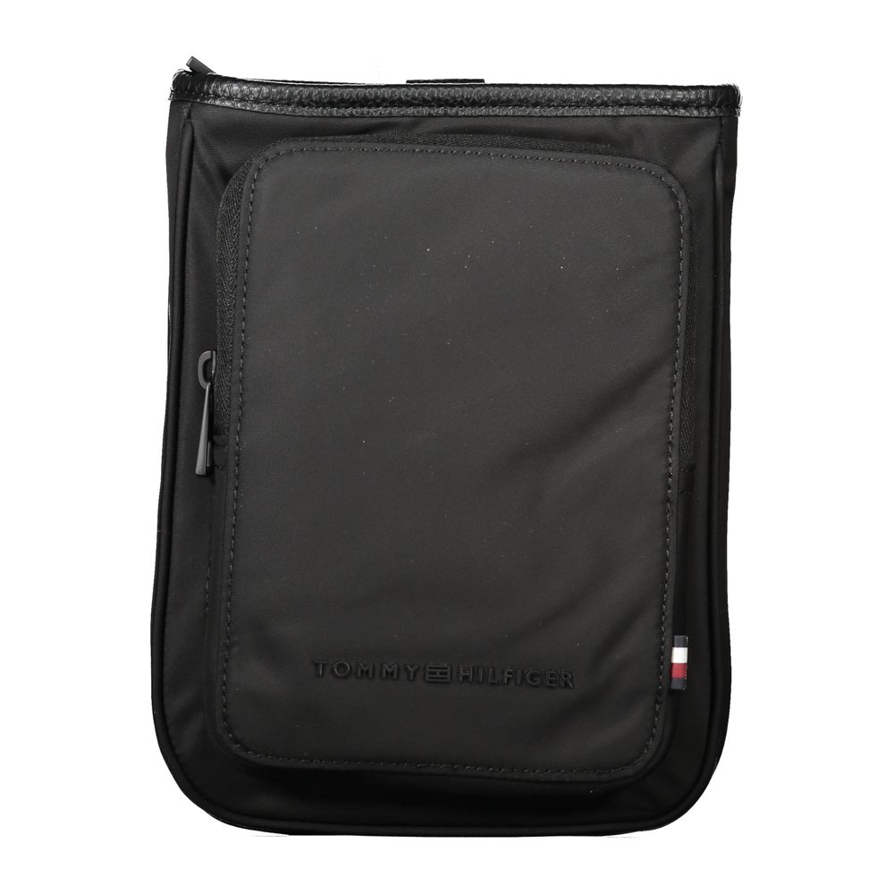 Black Polyester Shoulder Bag