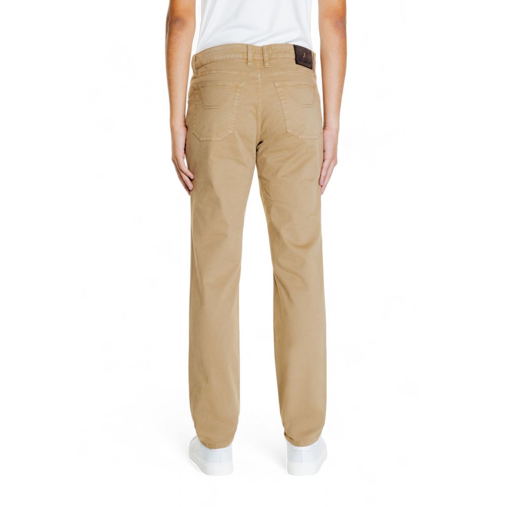 Beige Cotton Jeans & Pant