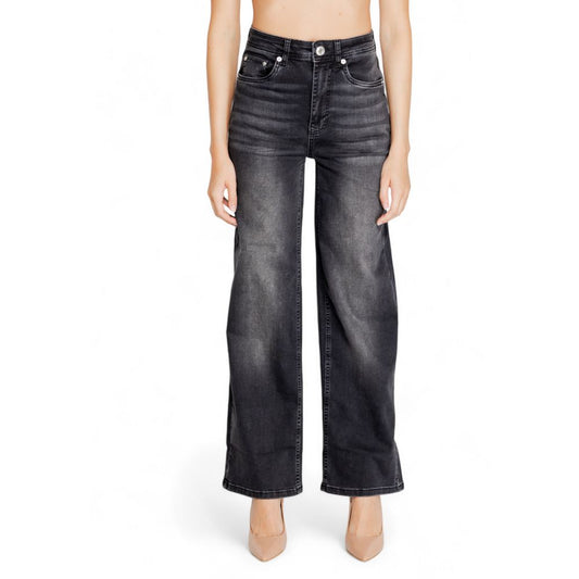 Black Cotton Jeans & Pant