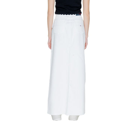 White Cotton Rigenerato Skirt