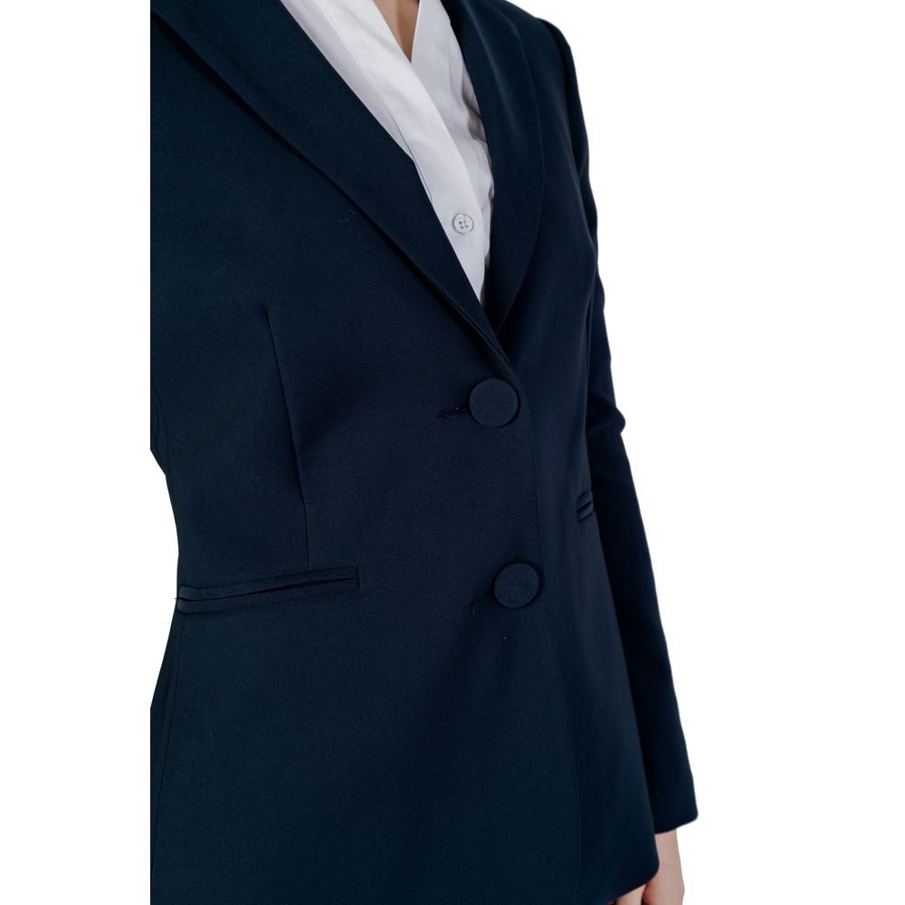 Blue Polyester Suits & Blazer