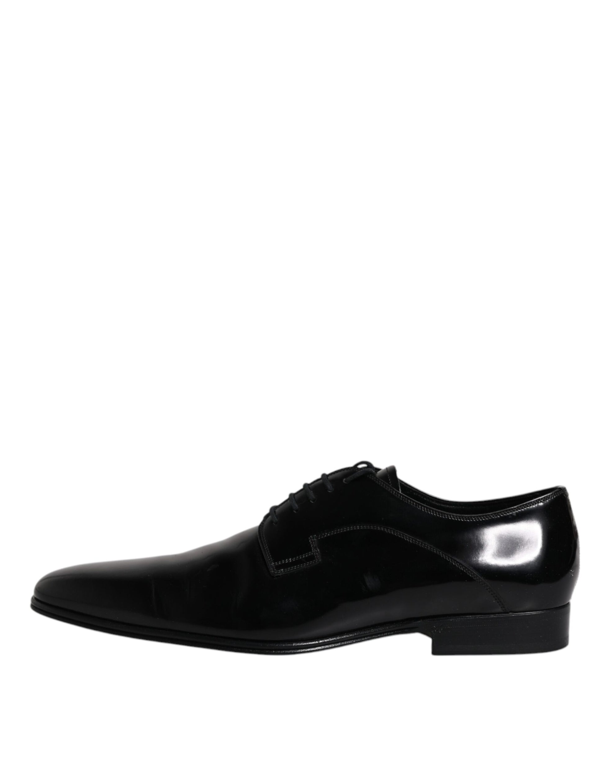 Black Leather Lace Up Derby Formal Shoes