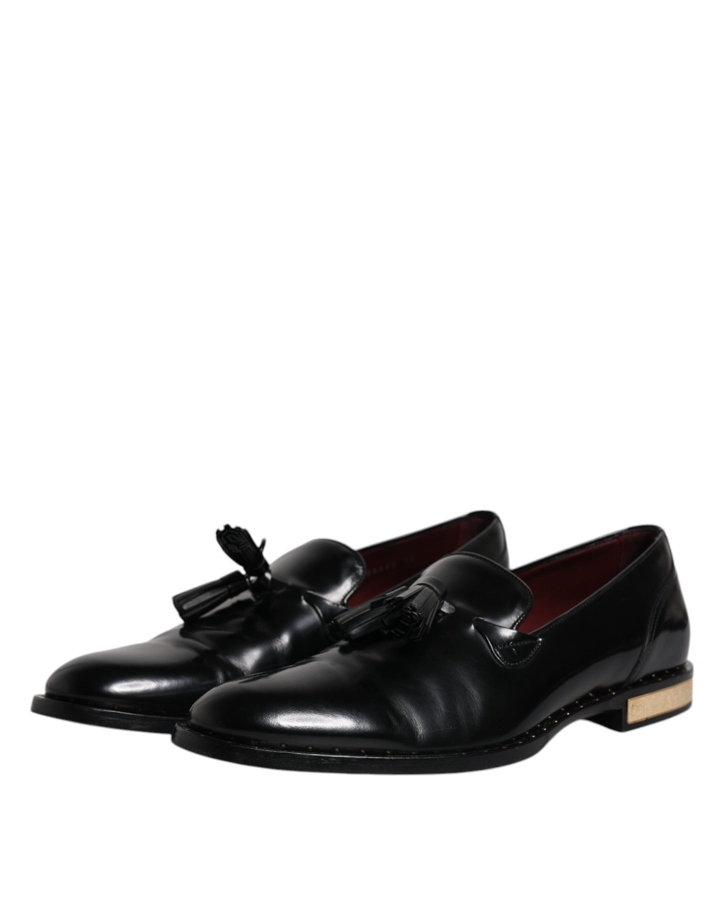 Black Calf Leather Loafers Mens Dress Shoes