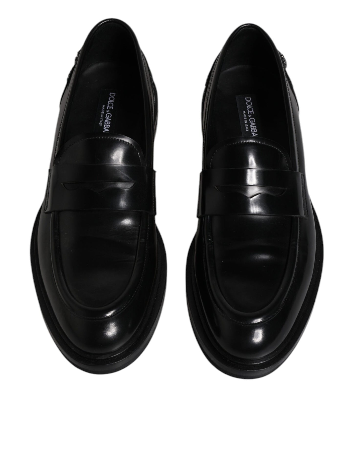 Black Leather Mocassin Formal Dress Shoes