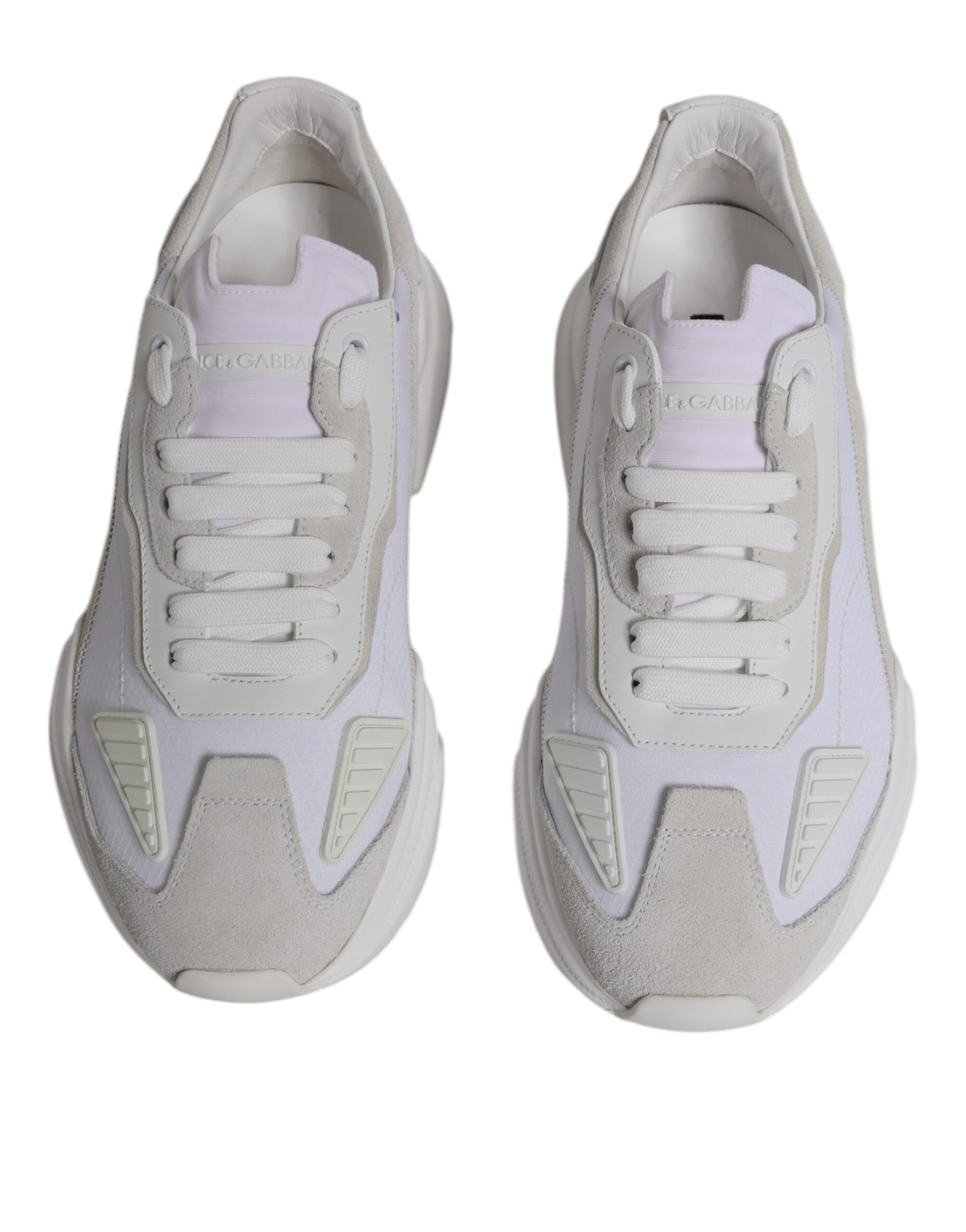 White Leather Daymaster Low Top Sneakers Shoes