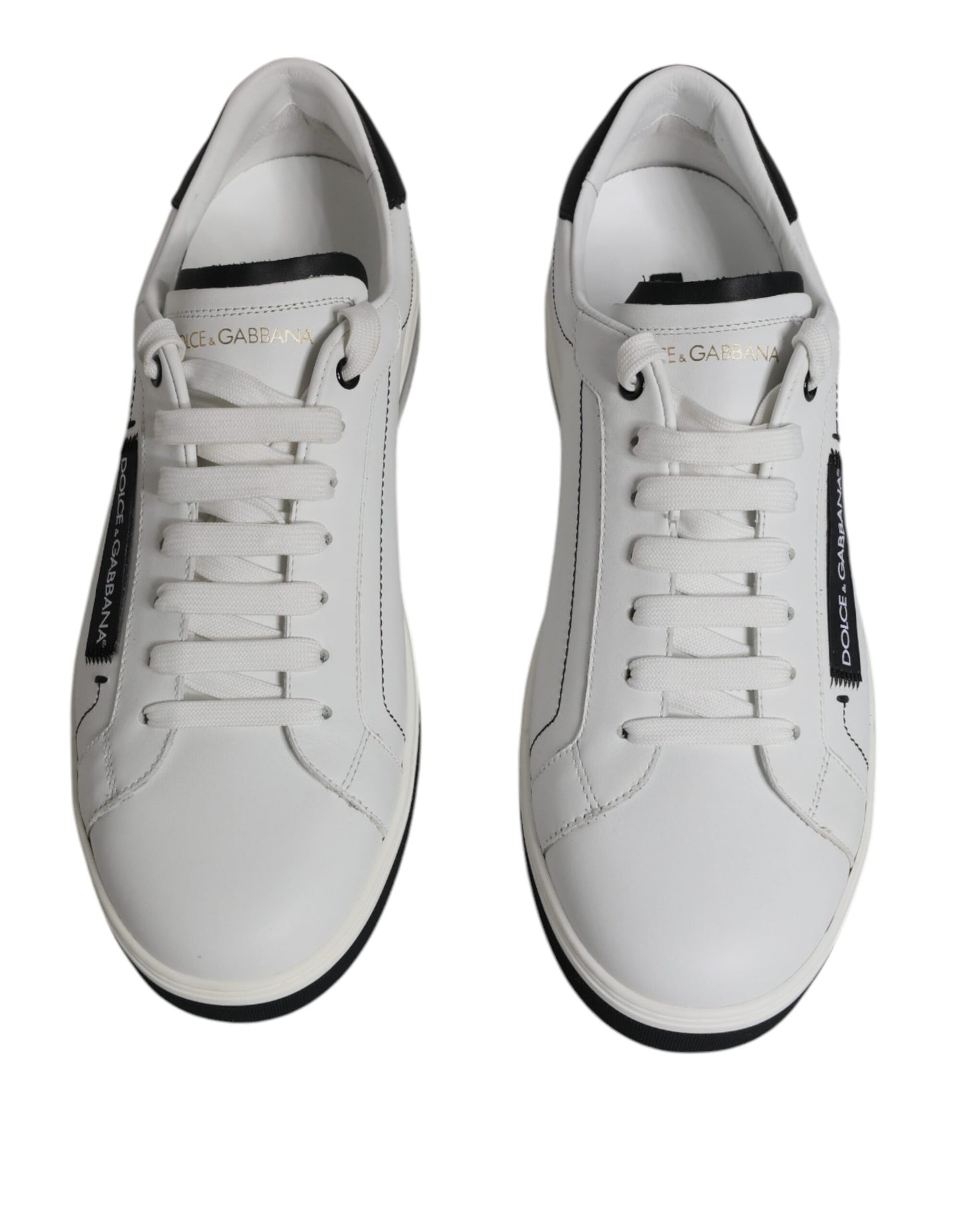 White Leather Low Top Men Sneakers Shoes