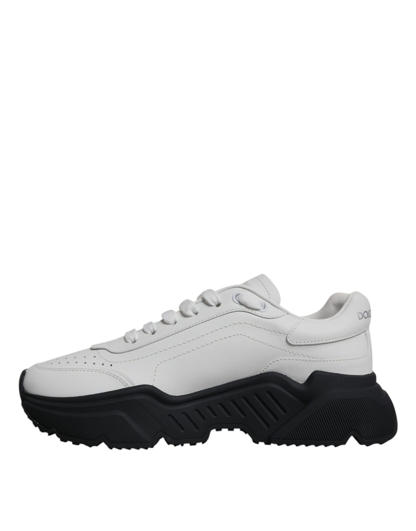 White Black DAYMASTER Leather Sneakers Shoes