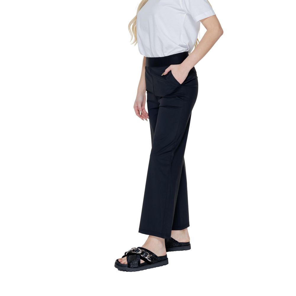 Black Polyamide Jeans & Pant