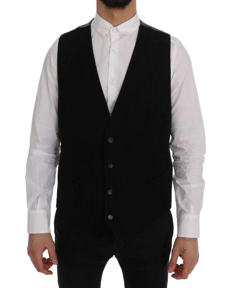 Elegant Striped Vest Waistcoat