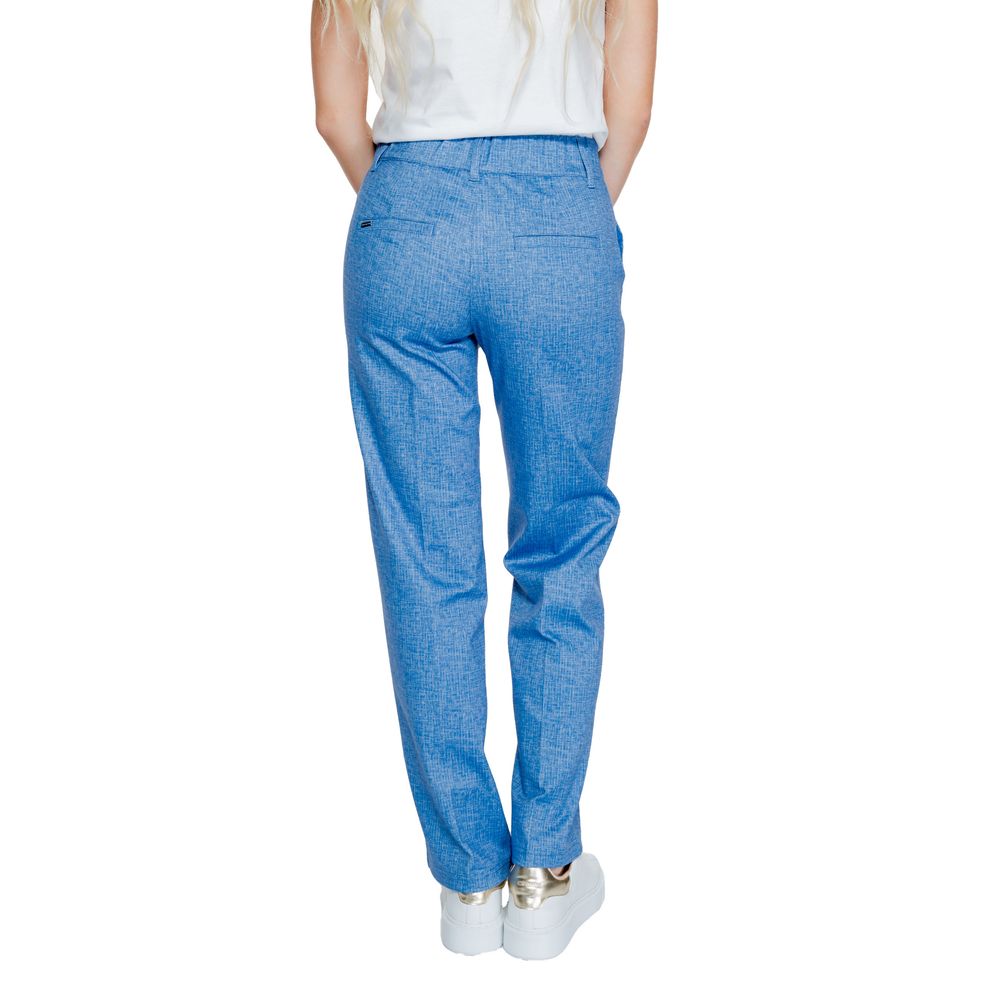 Blue Polyester Jeans & Pant