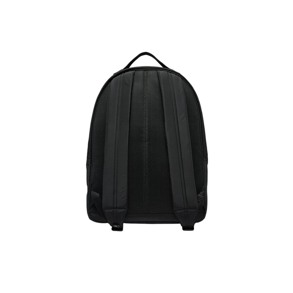 Black Recycled Polyester Backpack