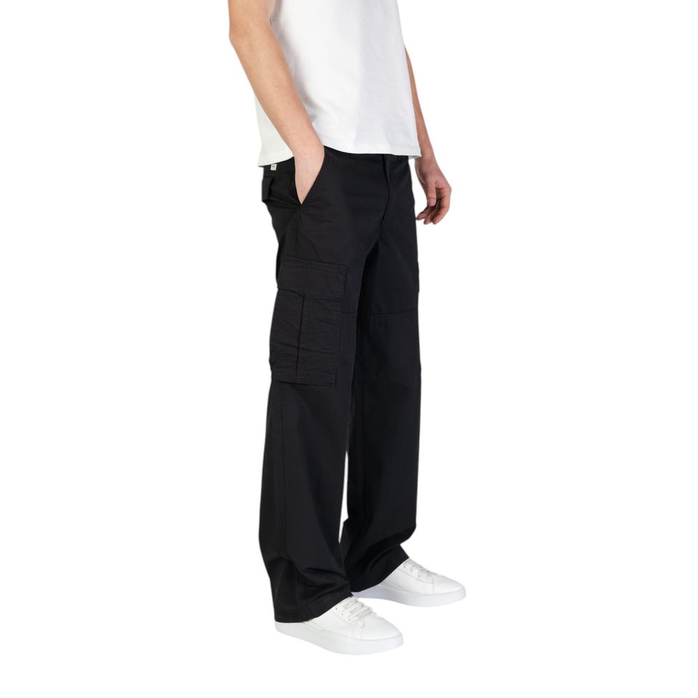 Black Cotton Jeans & Pant