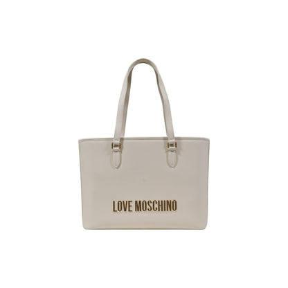 Beige Polyethylene Handbag