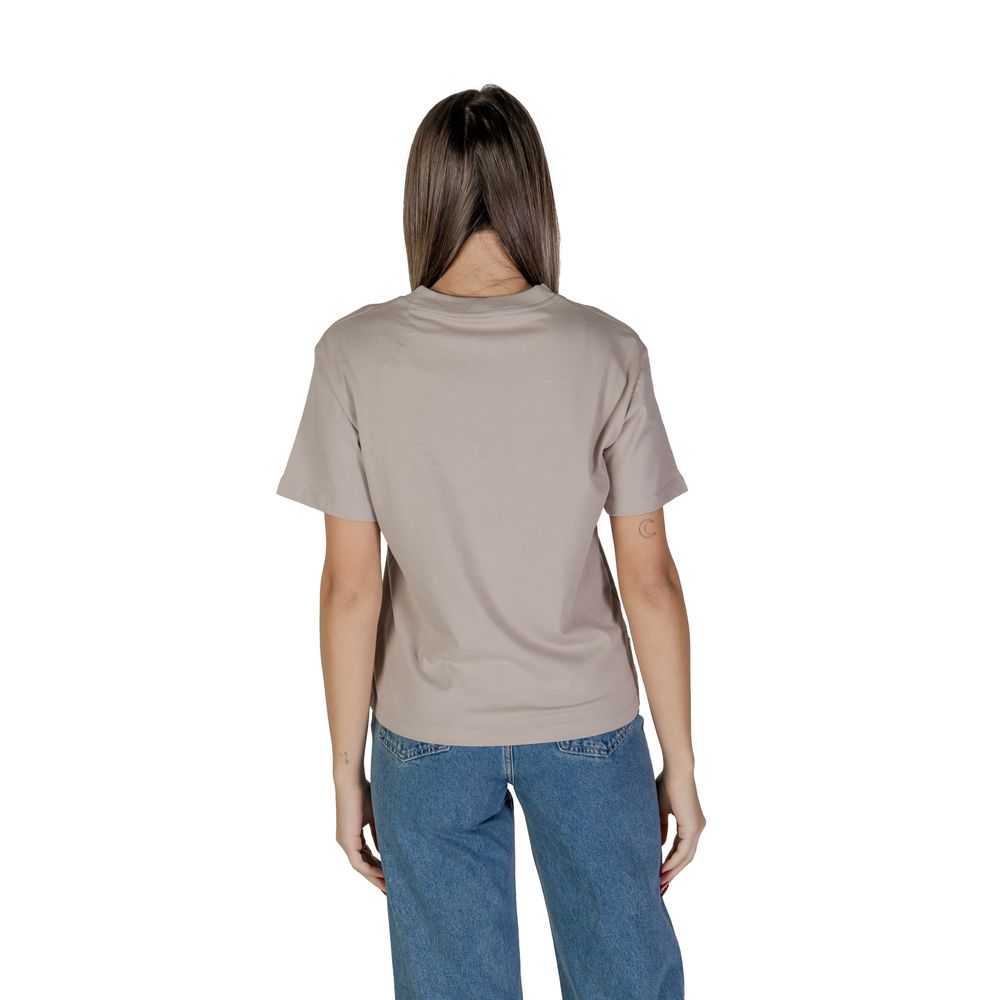 Gray Cotton Tops & T-Shirt