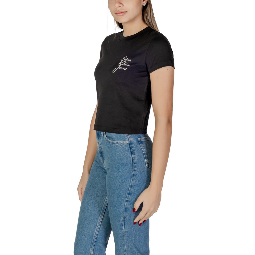 Black Cotton Tops & T-Shirt