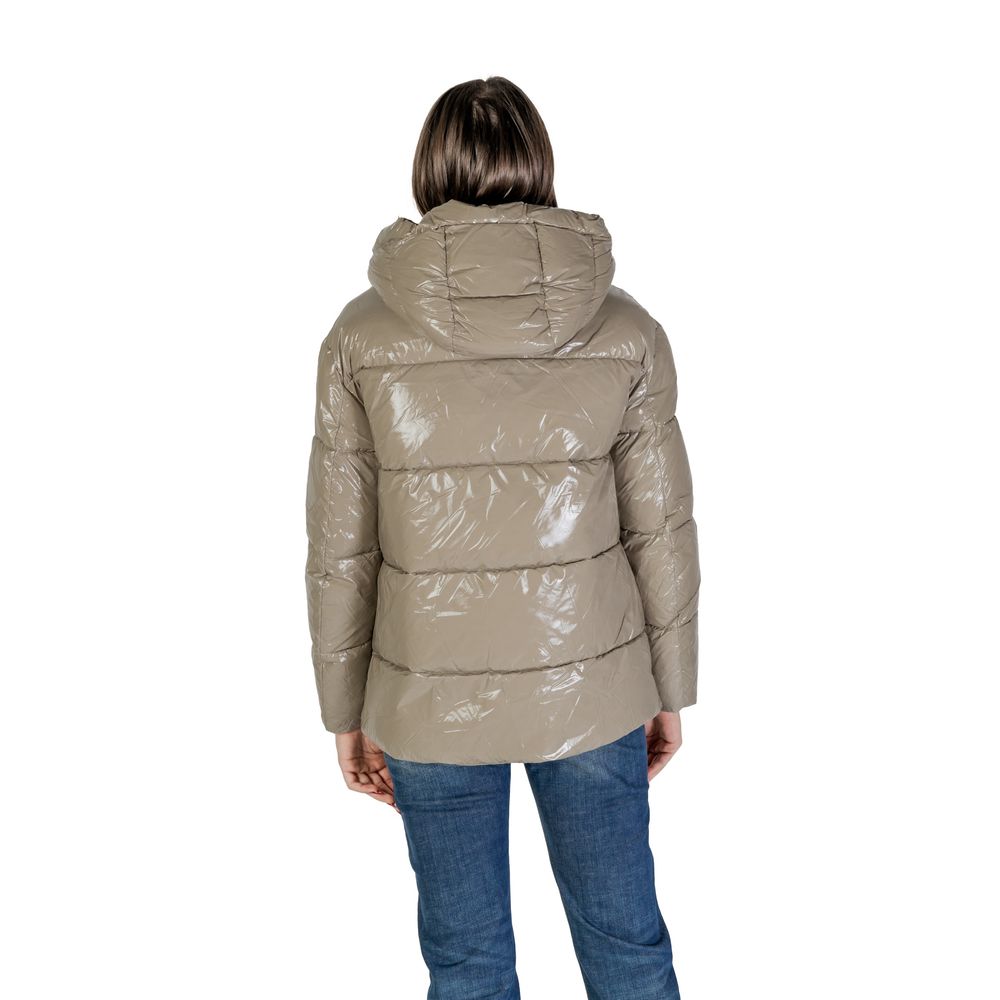 Beige Polyamide Jackets & Coat