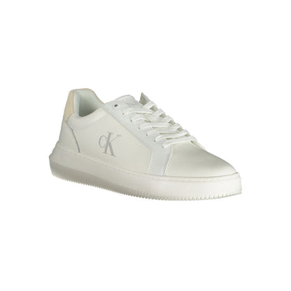 White Polyester Sneaker