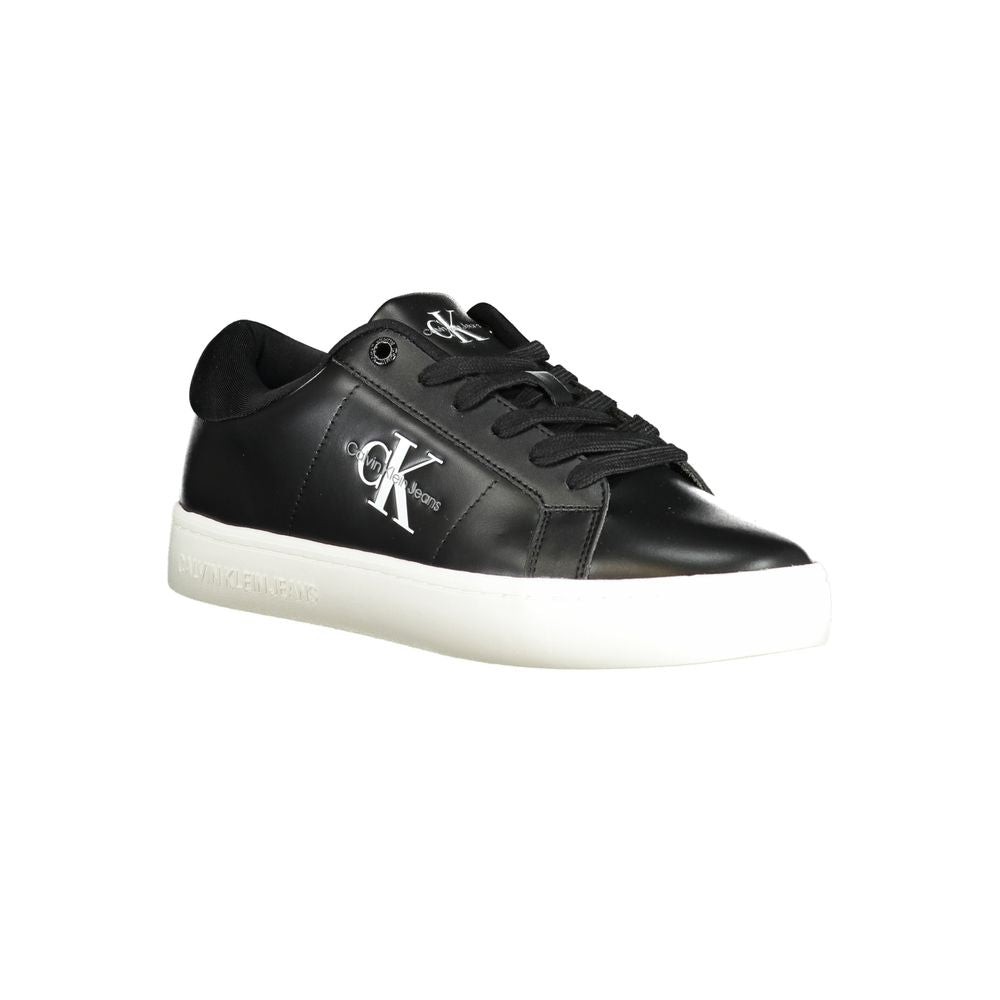 Black Polyester Sneaker