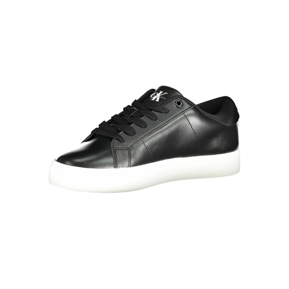 Black Polyester Sneaker