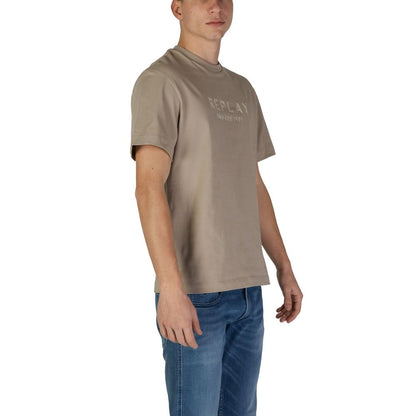 Beige Cotton T-Shirt