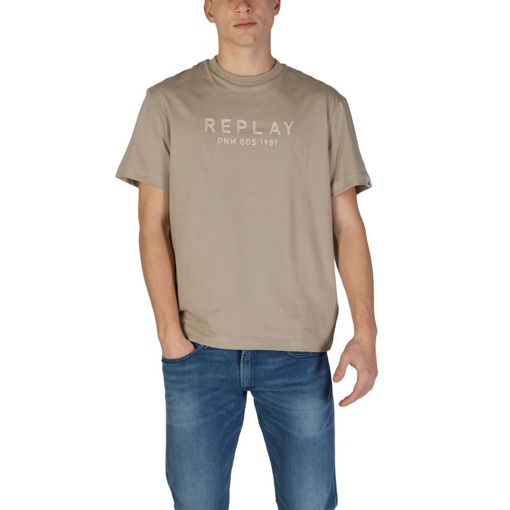 Beige Cotton T-Shirt