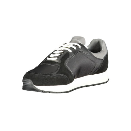 Black Polyester Sneaker