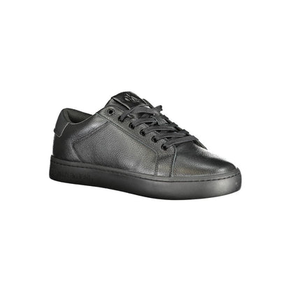 Black Polyester Sneaker